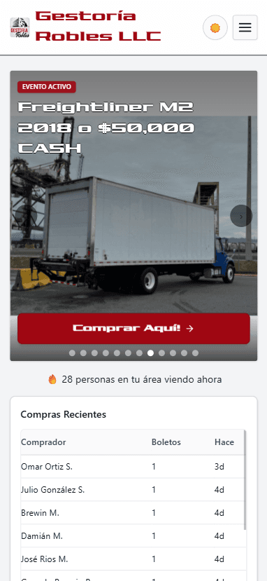 NewRobles — Plataforma web en PHP mobile view